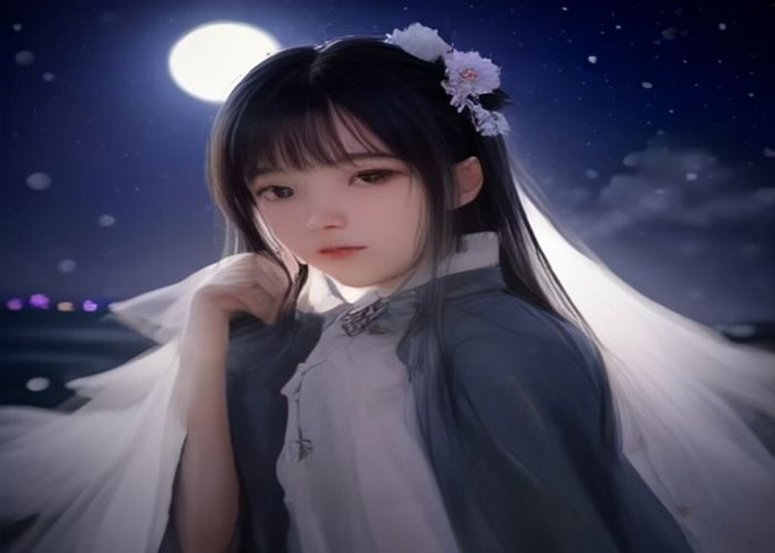 午夜蓝色调的抽象数据图表插画，象征绝世淫门更新数据可视化面板，几何线条冷色光效